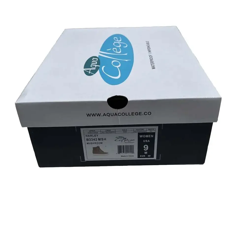 Aqua College Women's Waterproof Hidden Wedge Sneakers Size 9 Mushroom NWB